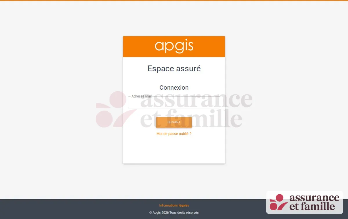 Capture : Authentification APGIS